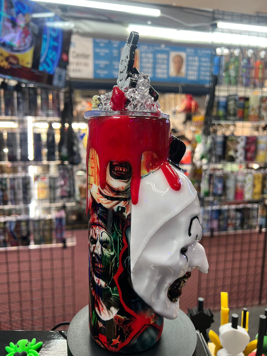 Art the Clown 3d Epoxy Tumbler