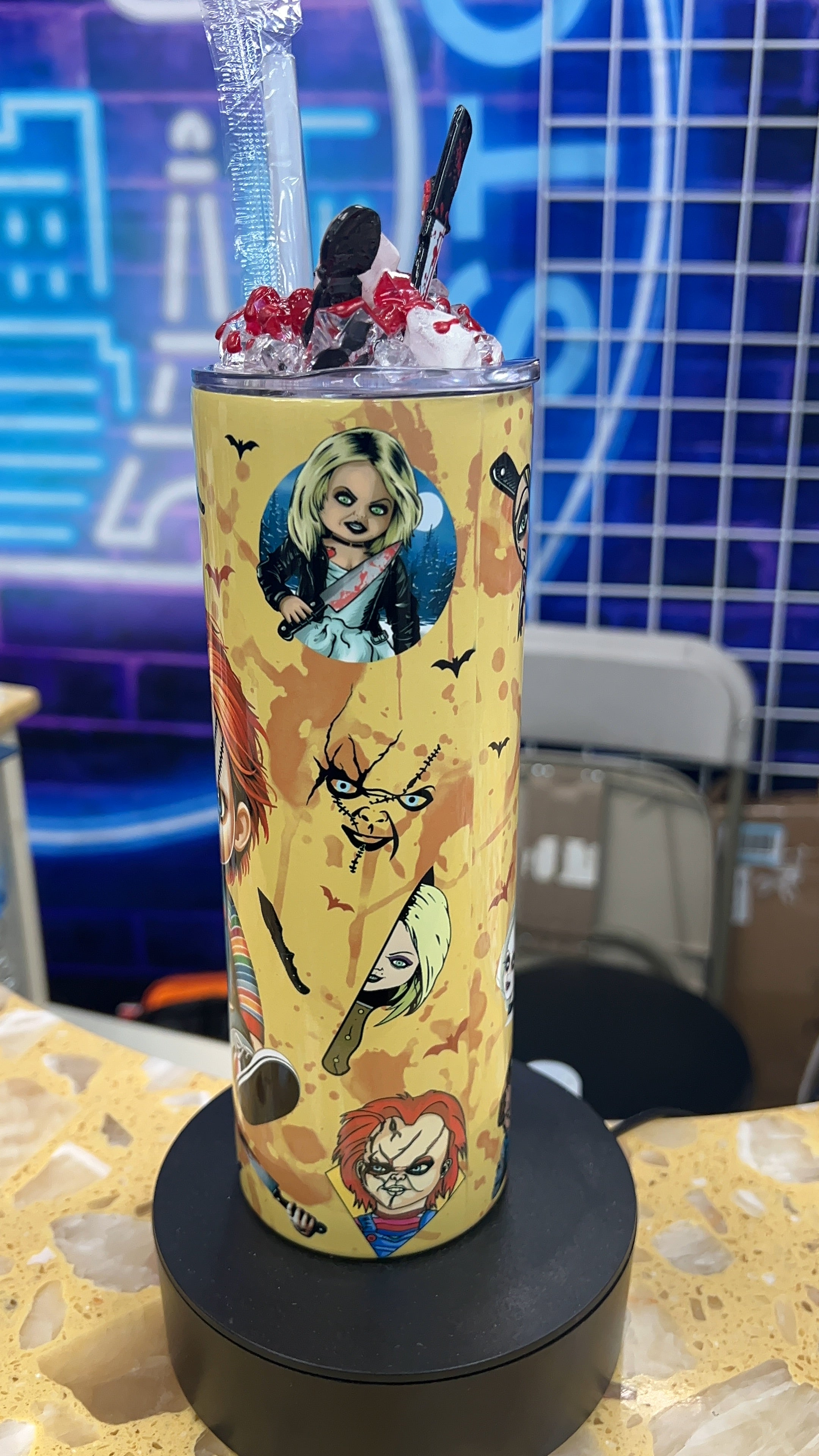 Bride of chucky 20oz Tumbler & custom lid