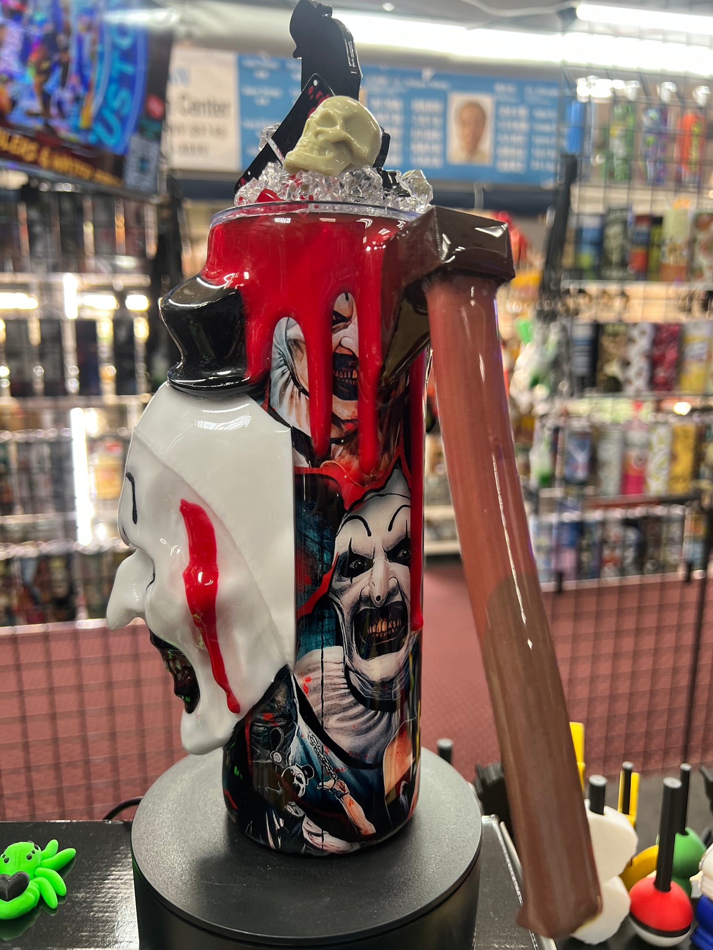 Art the Clown 3d Epoxy Tumbler