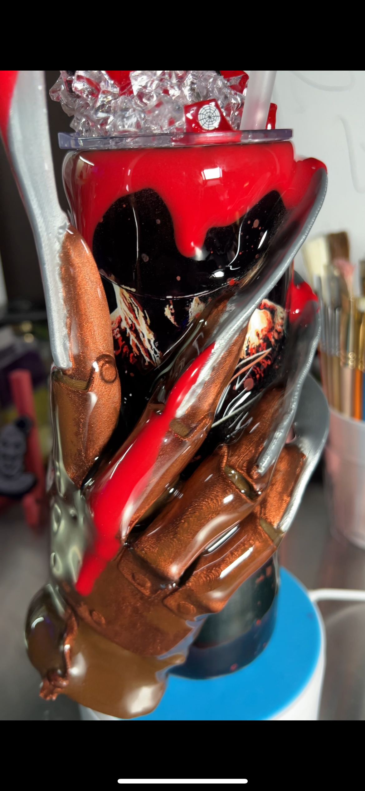 Freddy Krueger 3d Epoxy Tumbler