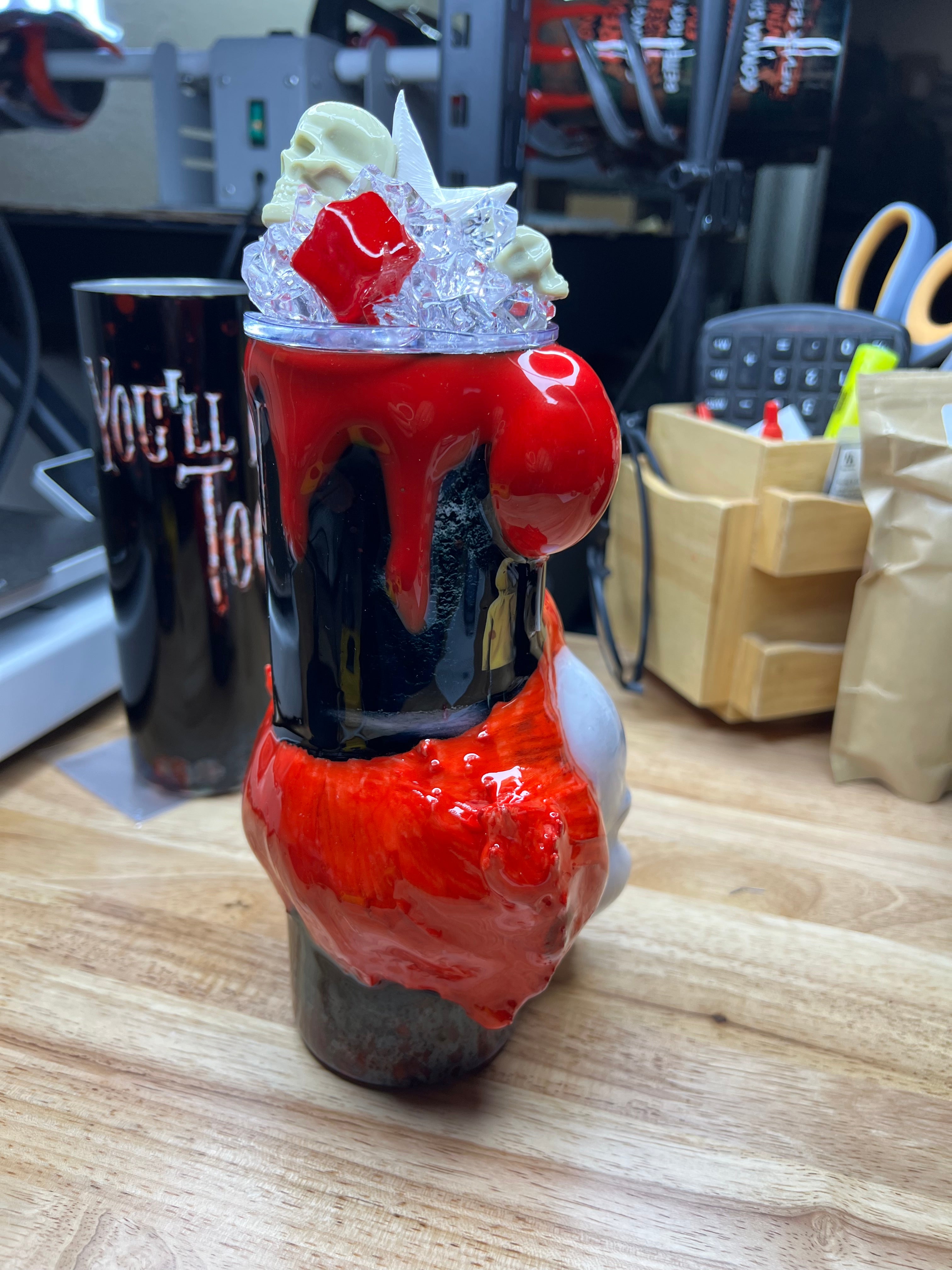 Pennywise 3d Epoxy Tumbler