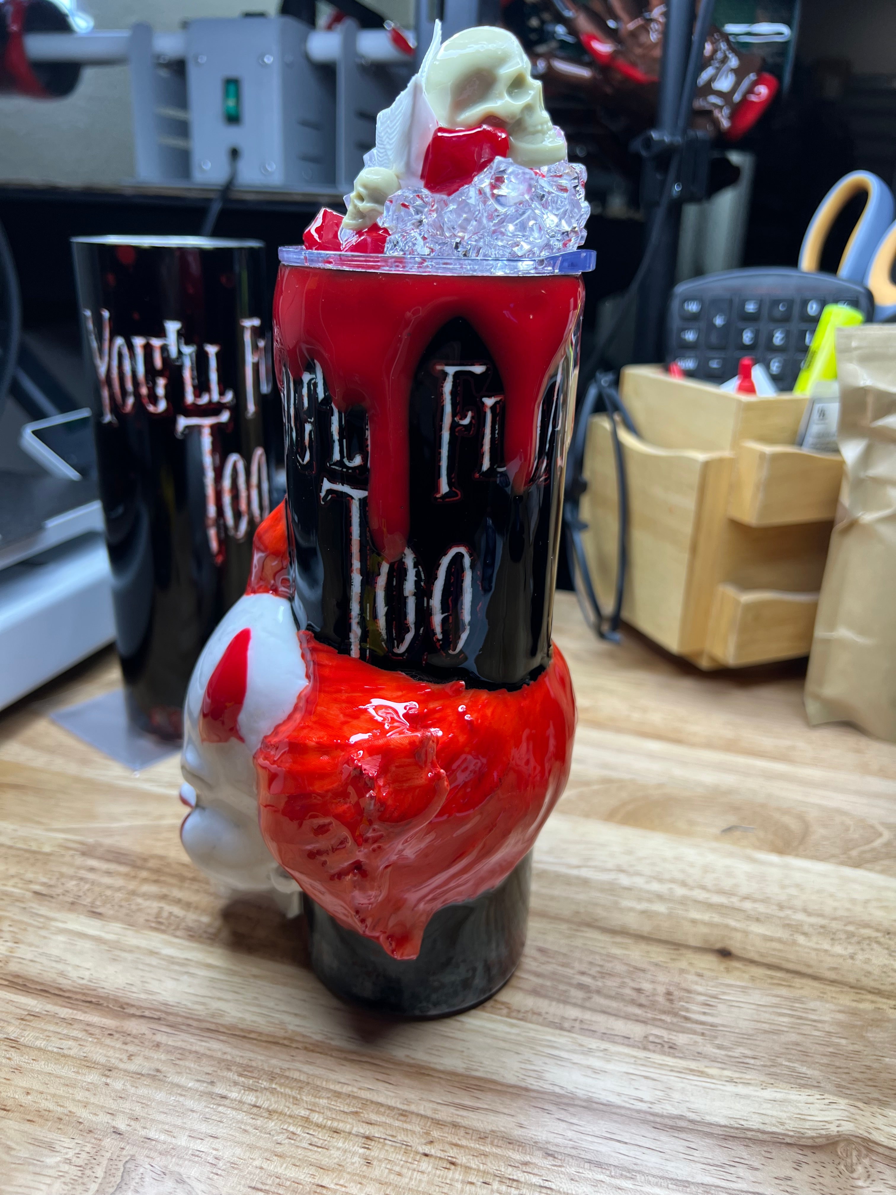 Pennywise 3d Epoxy Tumbler