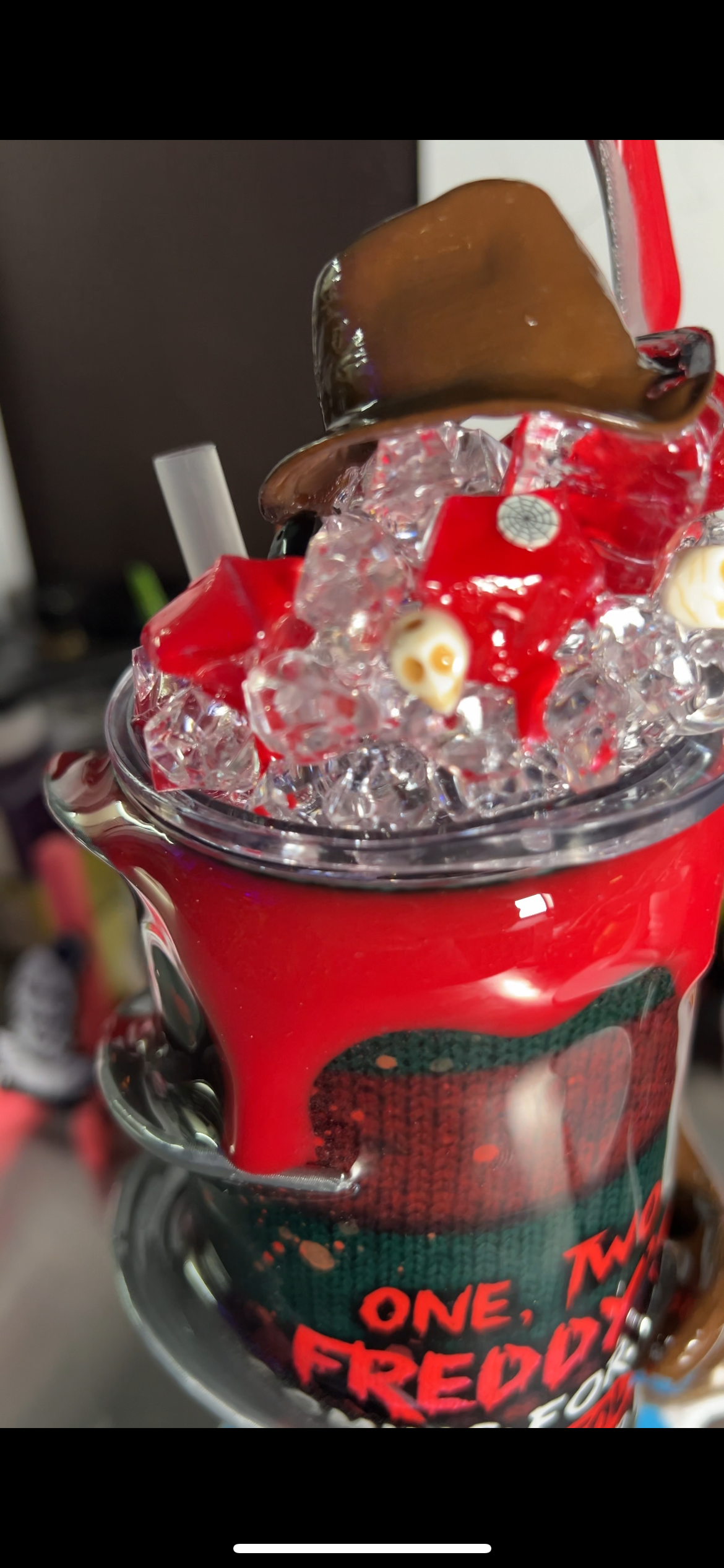 Freddy Krueger 3d Epoxy Tumbler