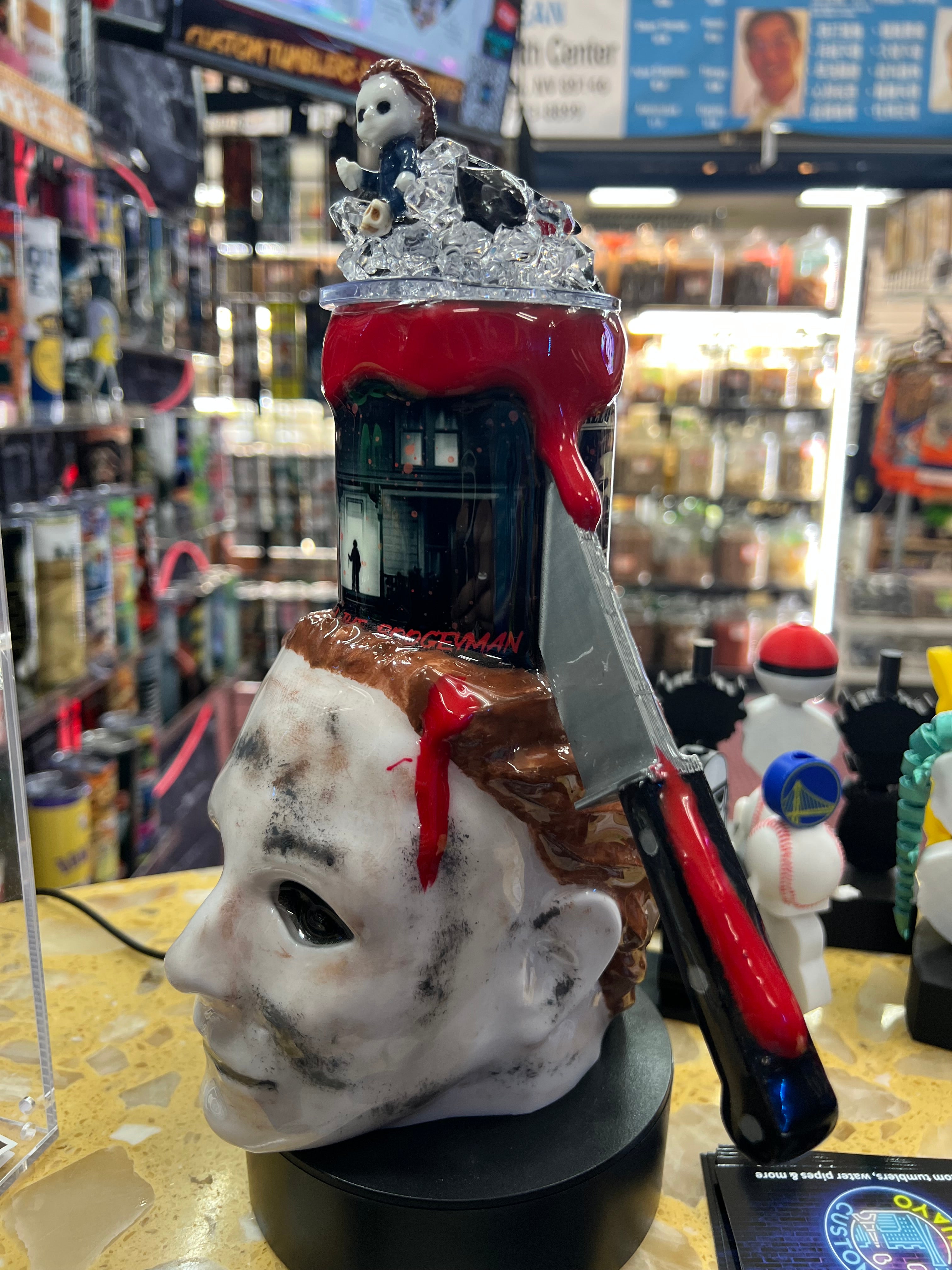 Michael Myers 3d epoxy tumbler