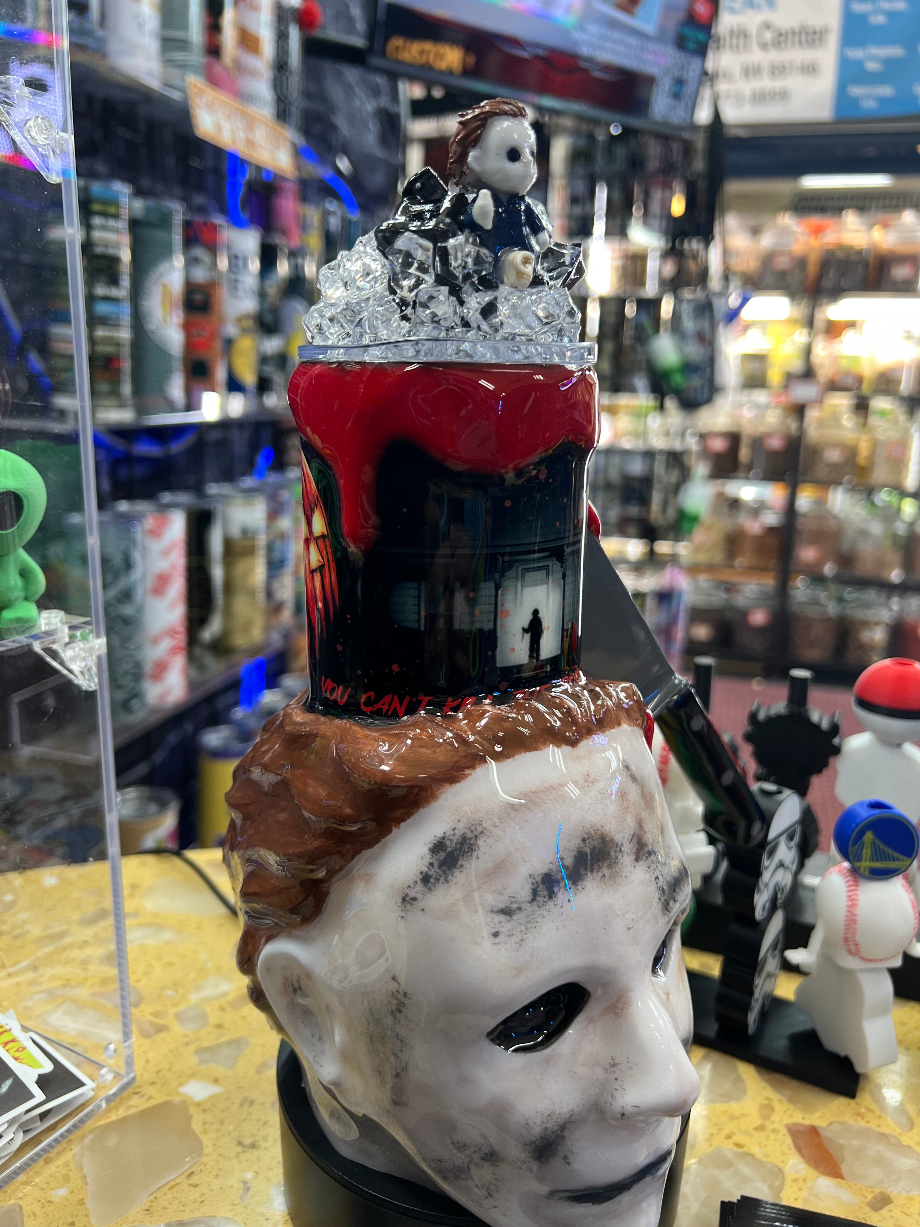 Michael Myers 3d epoxy tumbler