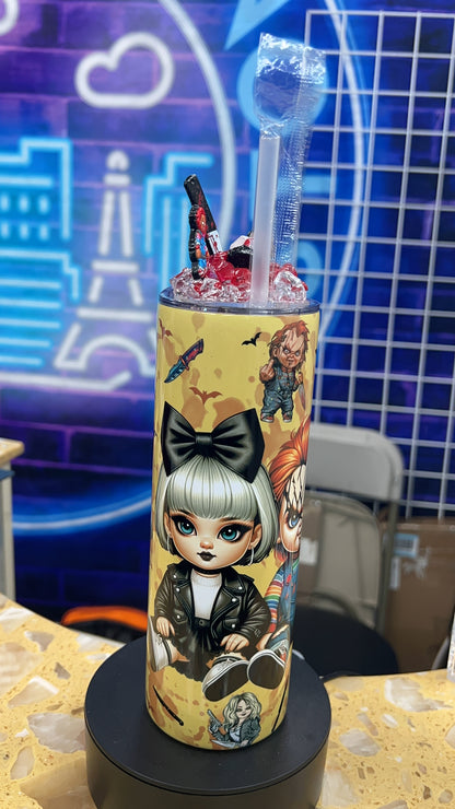 Bride of chucky 20oz Tumbler & custom lid