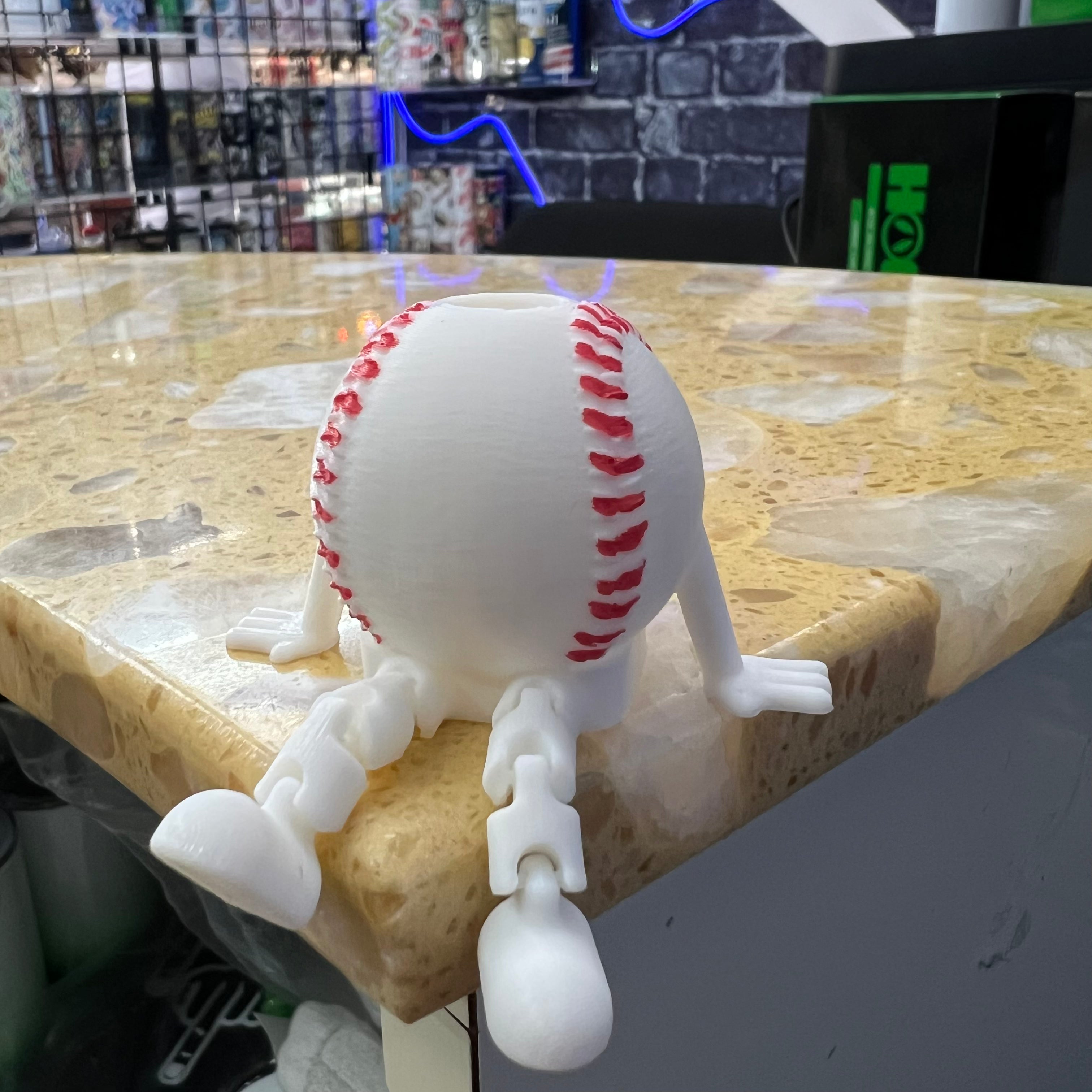 Baseball buddy Straw topper