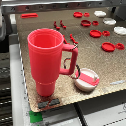 Tumbler Chapstick container keychain