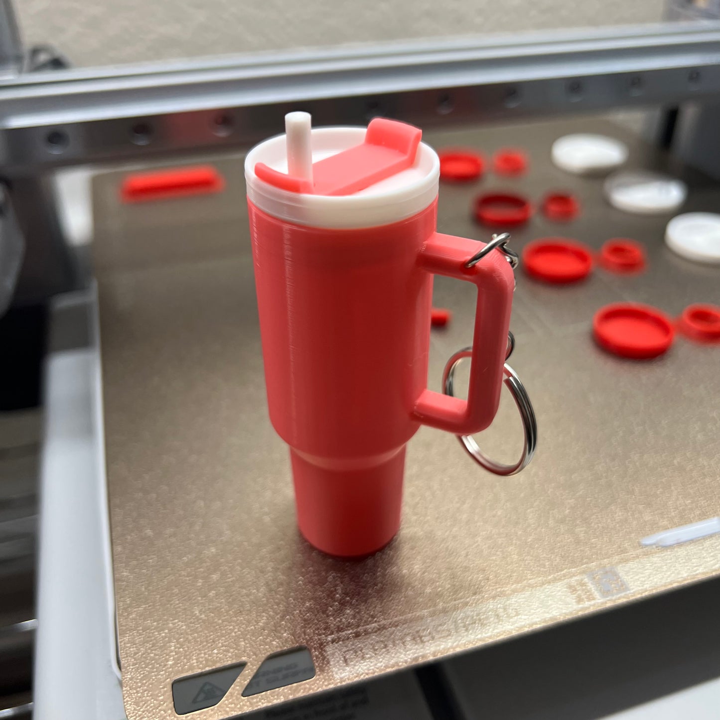 Tumbler Chapstick container keychain