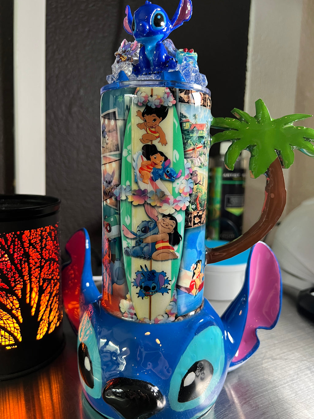 Stitch 3d Epoxy tumbler