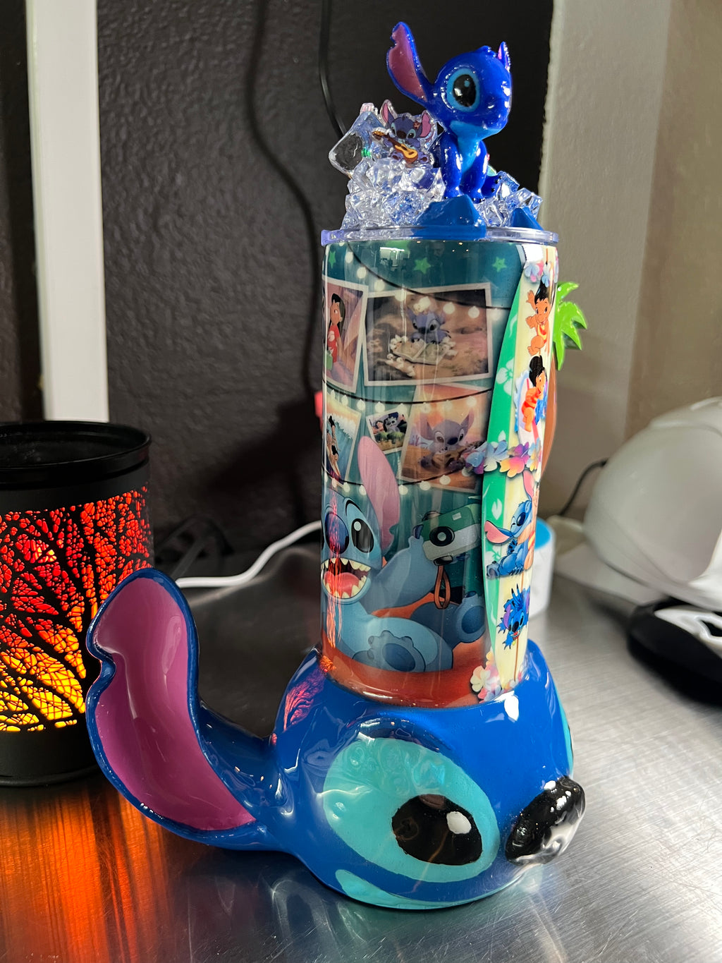 Stitch 3d Epoxy tumbler