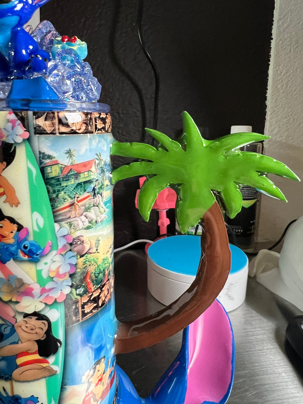 Stitch 3d Epoxy tumbler