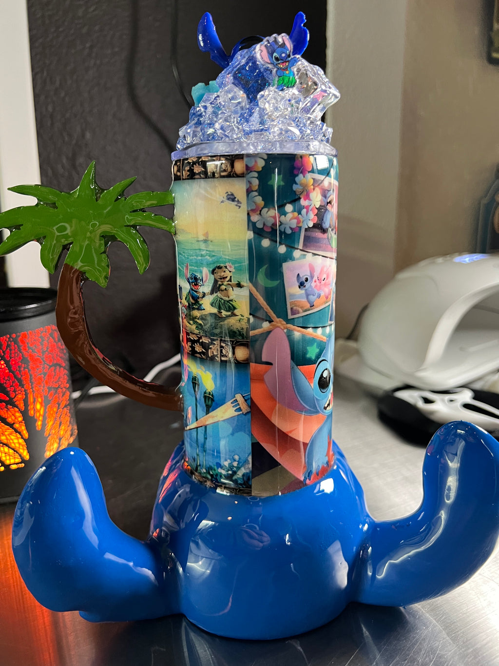 Stitch 3d Epoxy tumbler