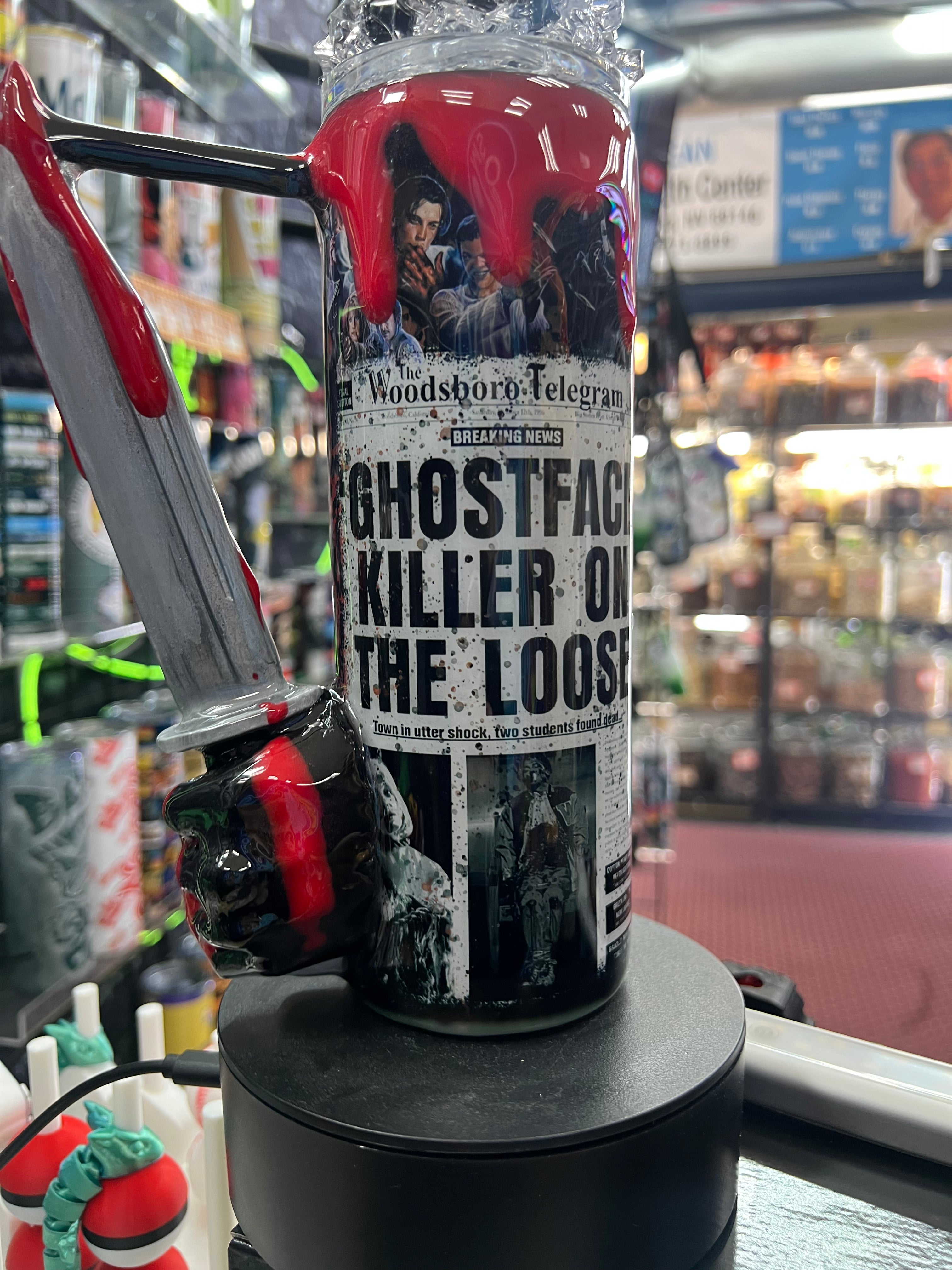 Ghost Faced Killer 3d epoxy tumbler