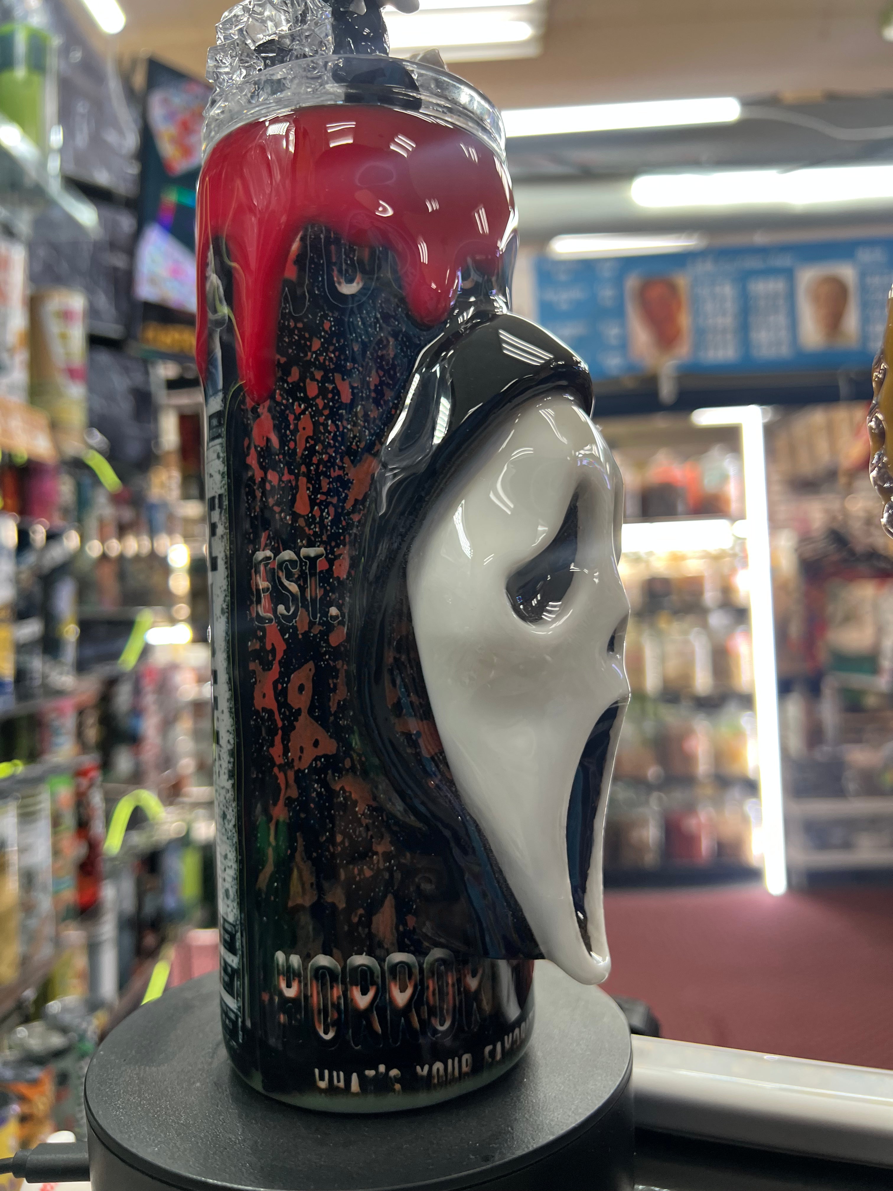 Ghost Faced Killer 3d epoxy tumbler
