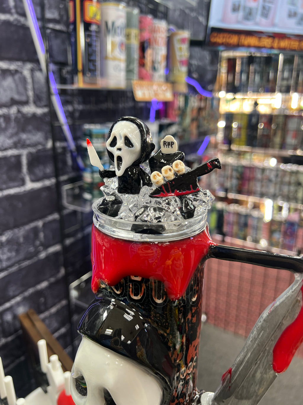 Ghost Faced Killer 3d epoxy tumbler