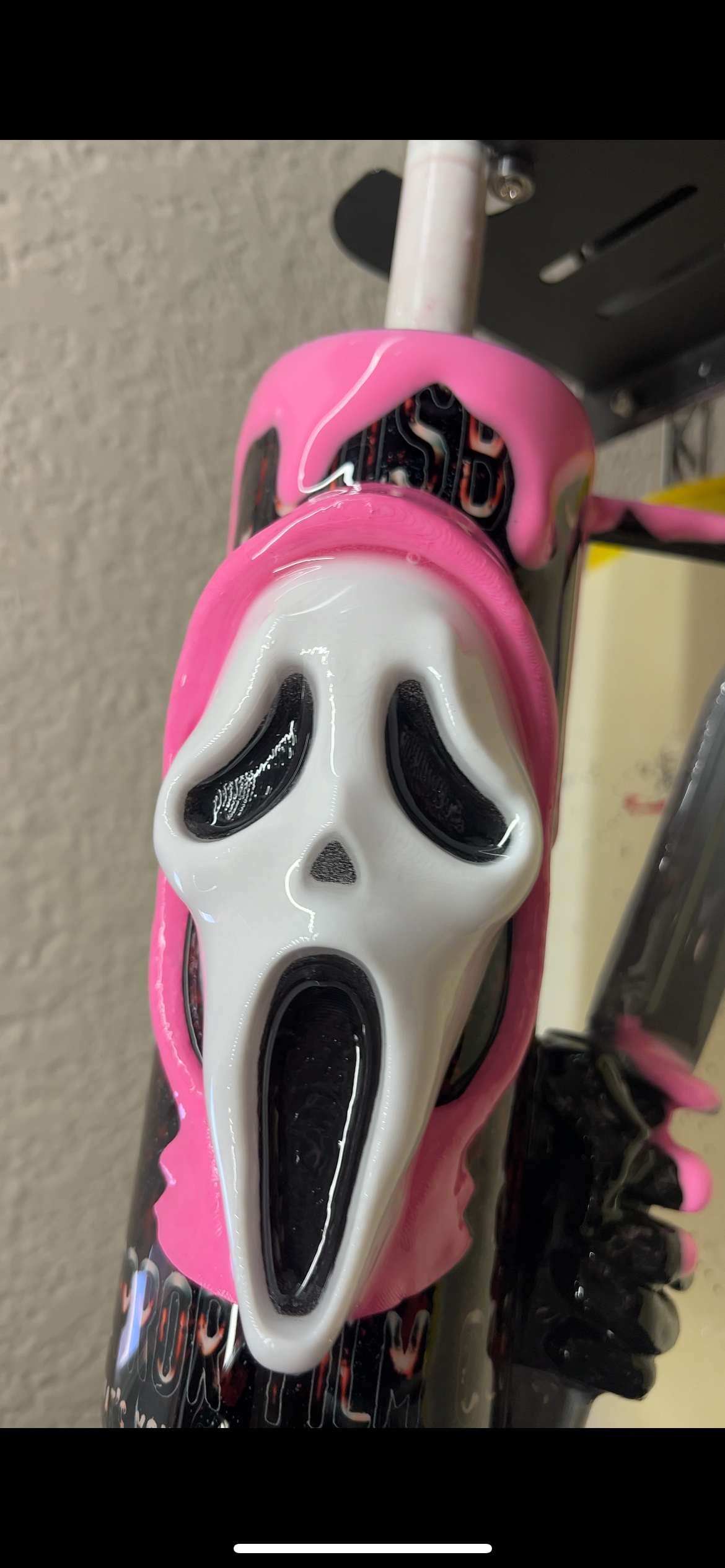 PINK Ghost Faced Killer 3d epoxy tumbler