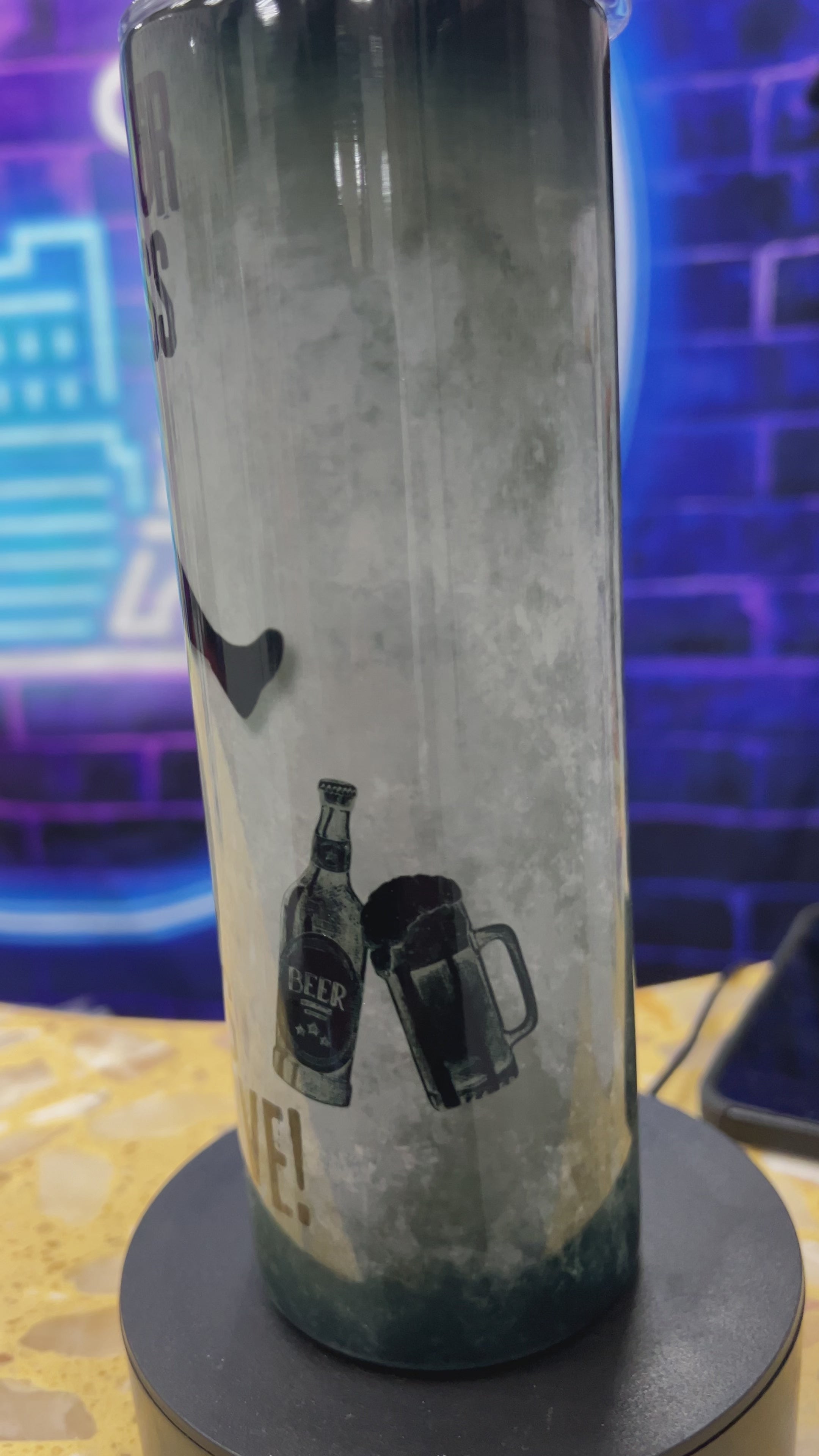 Dancing beer man 20oz Tumbler