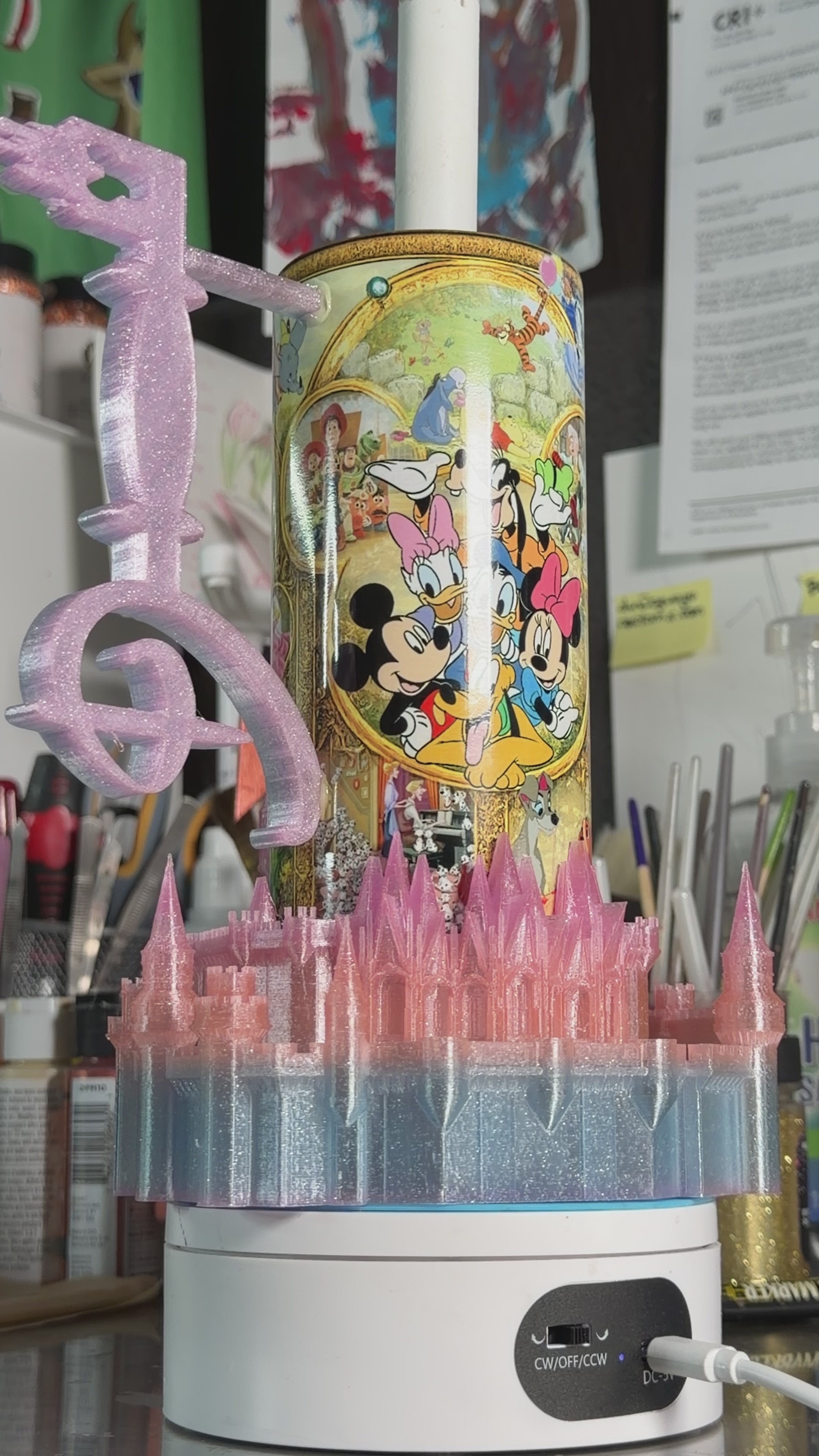 Castle Magic 3D Epoxy tumbler
