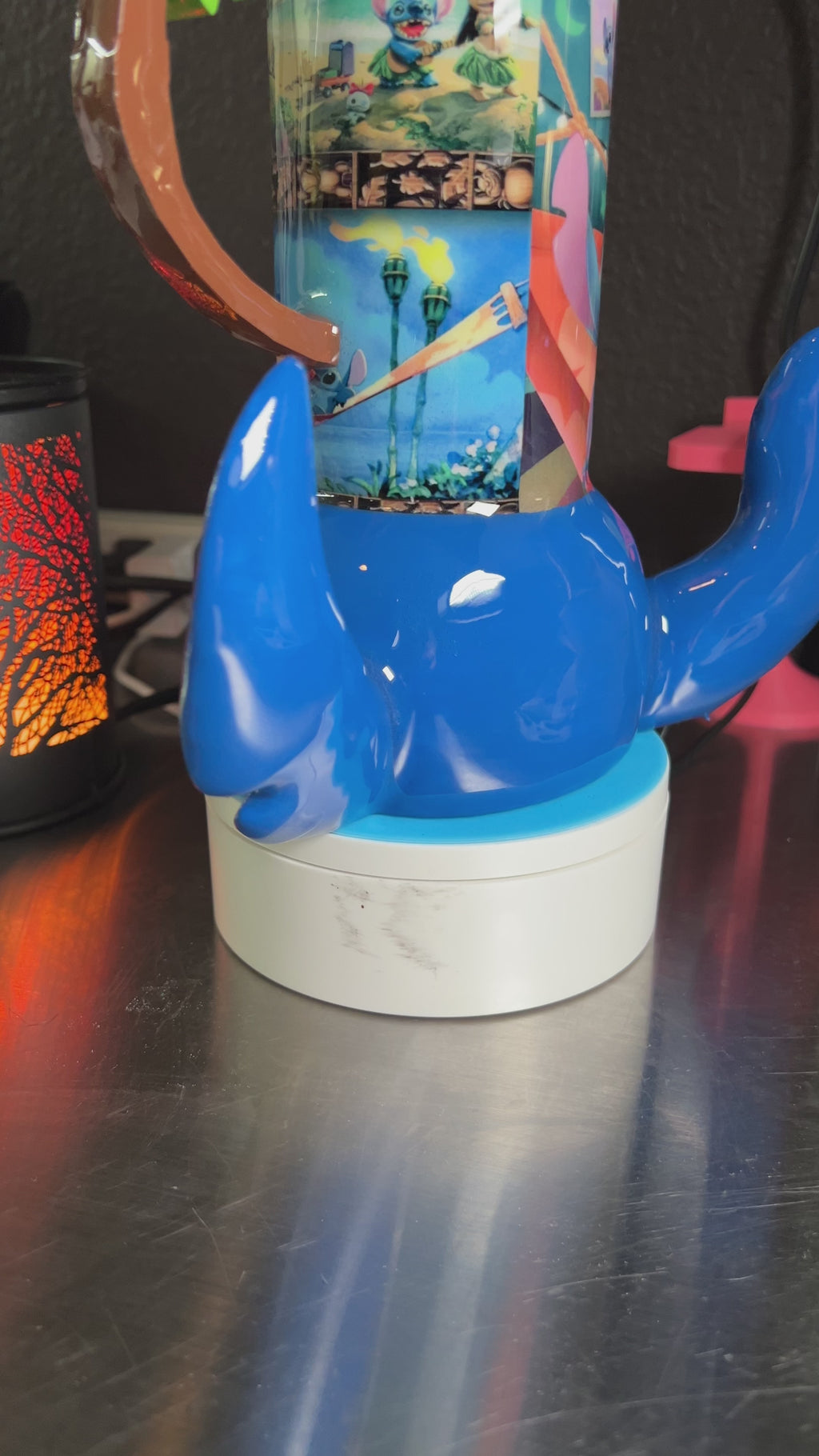 Stitch 3d Epoxy tumbler