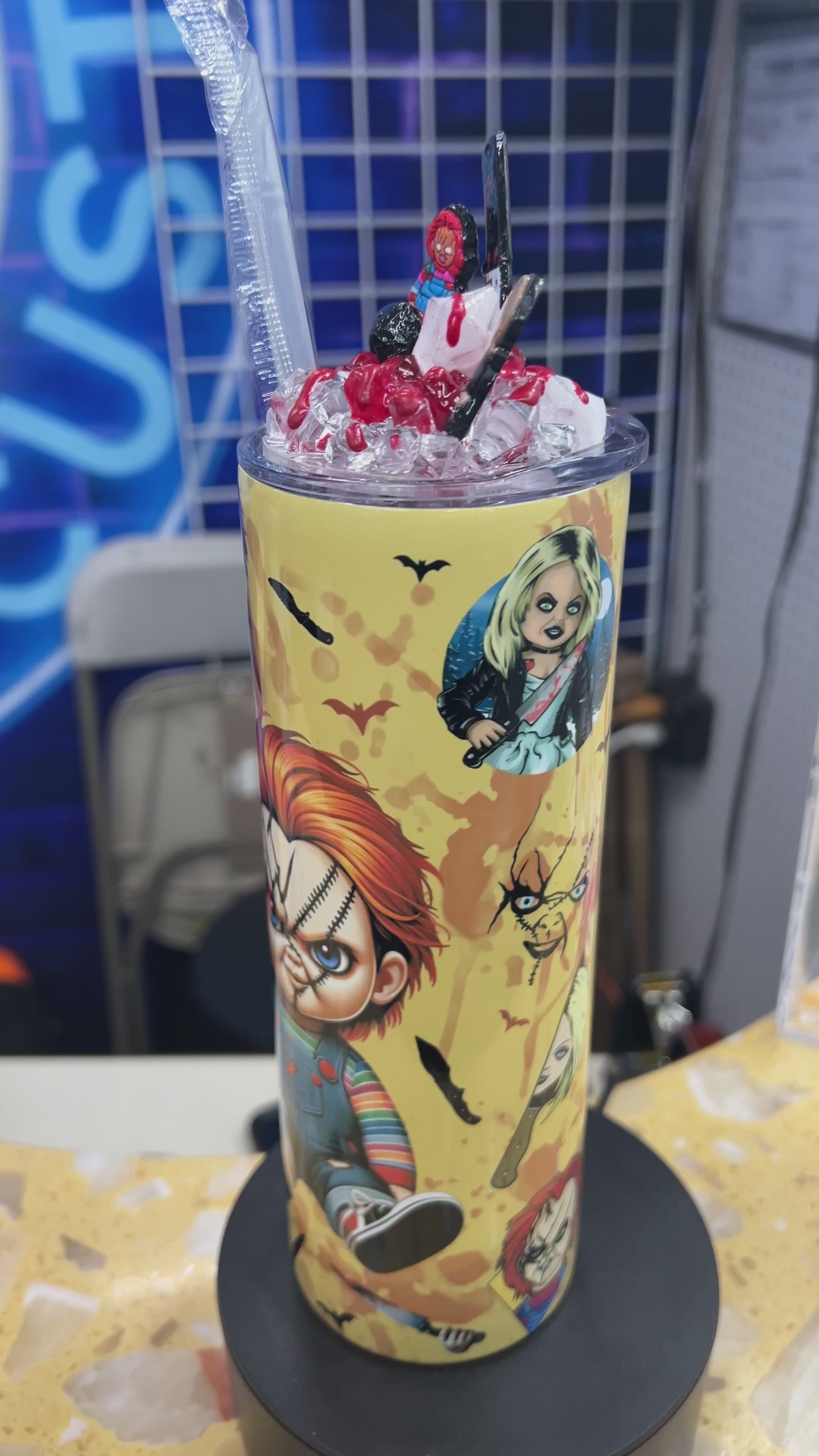 Bride of chucky 20oz Tumbler & custom lid